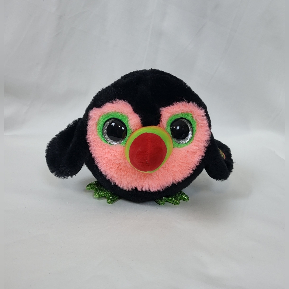 Zuru Pets Alive Chirpy Birds S1 Black Pink Toucan‎ Whistling Interactive Plush